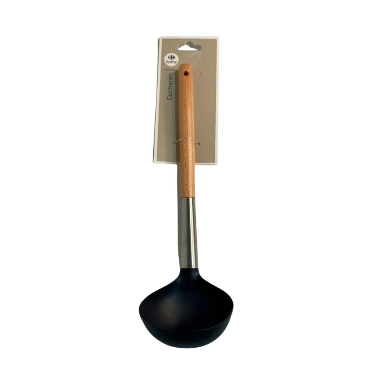 Cucharón Carrefour Home mango madera