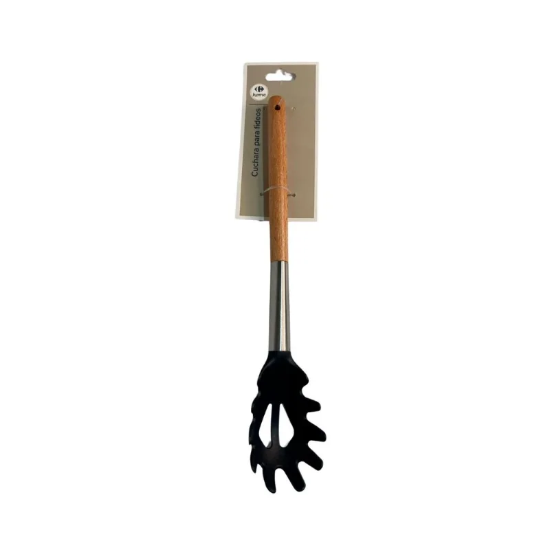 Cuchara para fideos Carrefour Home mango madera