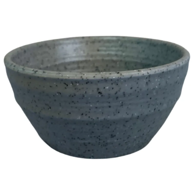 Bowl ondulado melamina organica color gris
