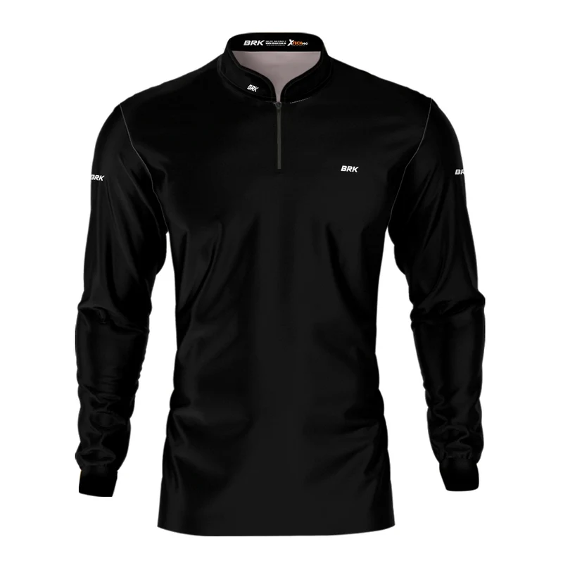 Camisa Térmica Brk Basic Preta com Proteção Solar UV50+ P