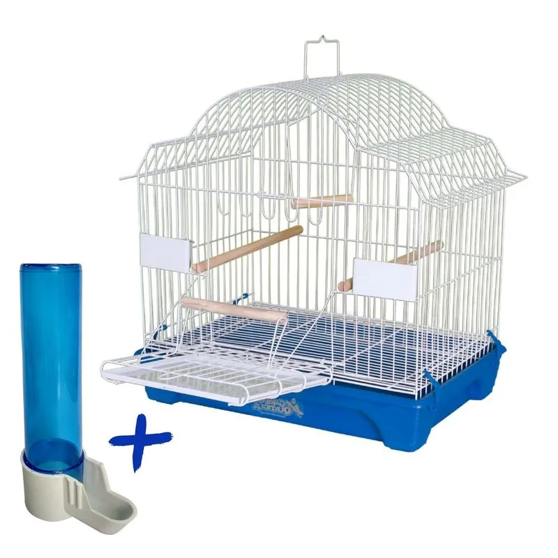 Gaiola Mexicana Para Calopsita Com Bebedouro - Azul