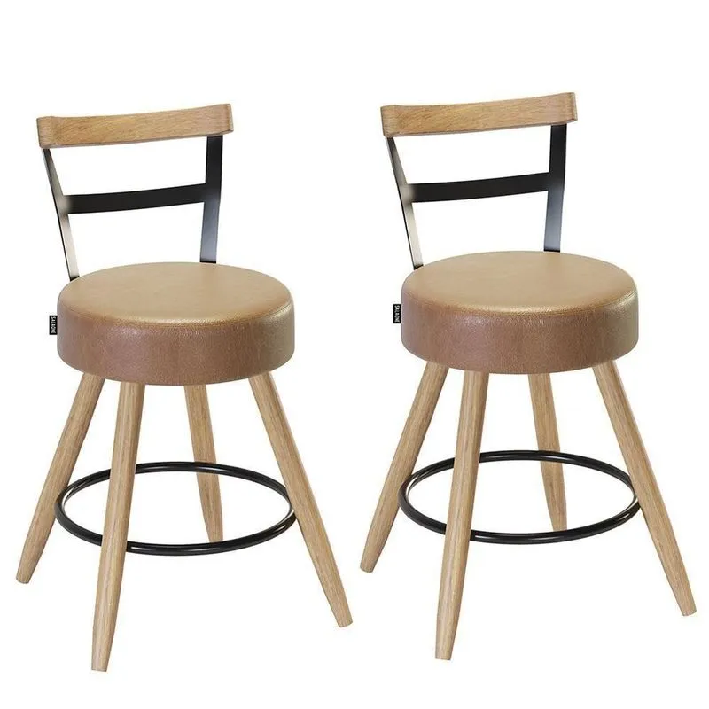 Kit 2 Cadeiras Moscou 79cm Couríssimo Amarula - Salaone Amarula