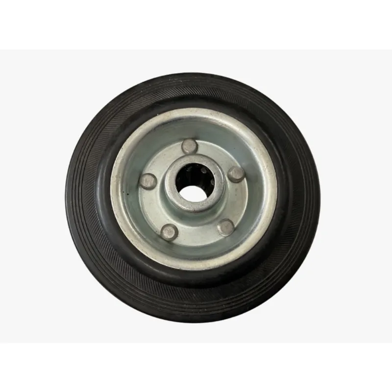 Roda 150mm para cortadora de piso eixo 20mm com rolete