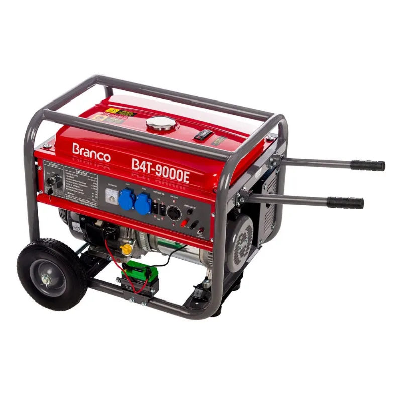 Gerador branco B4T-9000E partida elétrica