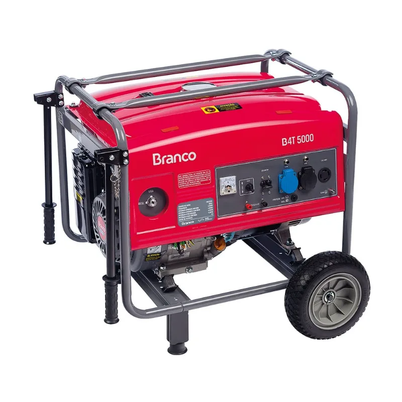 Gerador branco B4T-5000 110V / 220V partida manual