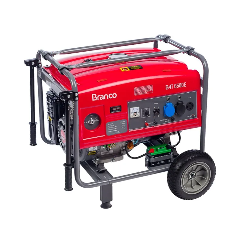 Gerador branco B4T-6500E partida elétrica