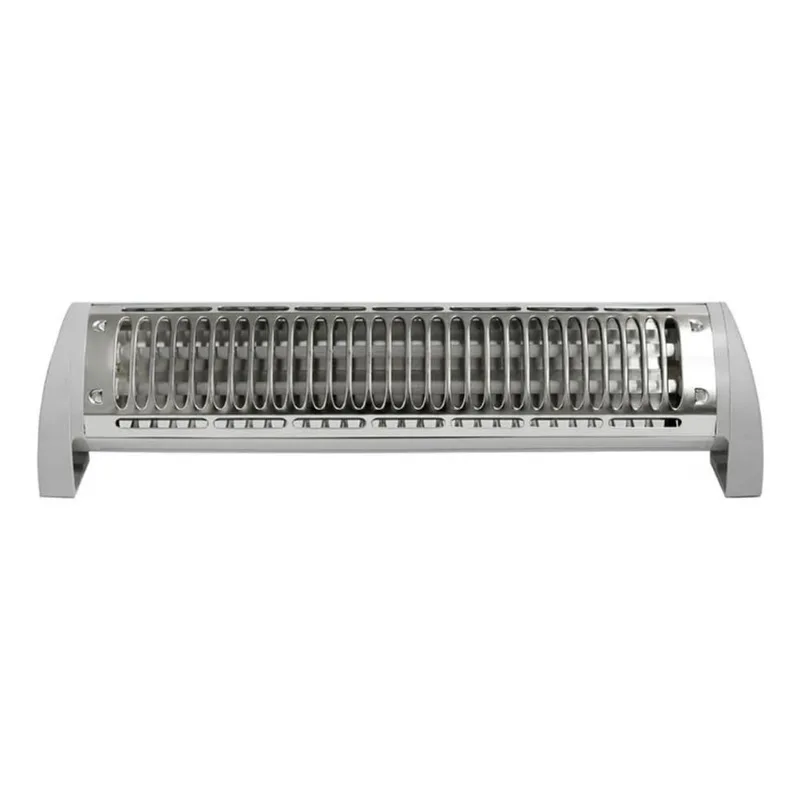 Estufa De Cuarzo Horizontal Magiclick C1001 1200w 2 Velas Gris Estufa De Cuarzo Horizontal Magiclik Piso Pared Gris