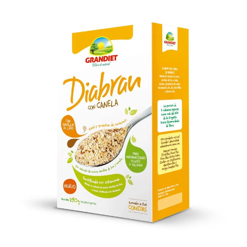 Cereal Grandiet Diabran canela 390 g.