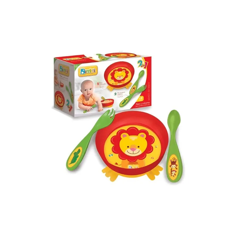 Bimbi Set Plato + Cubiertos 01-0232