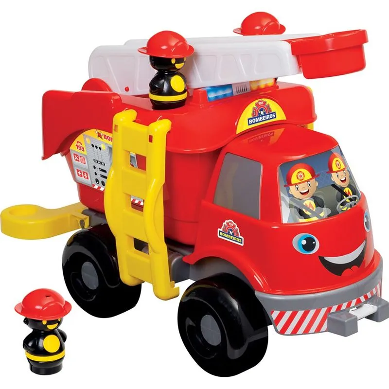 Caminhão Bombeiro Sem Som 619 Mercotoys