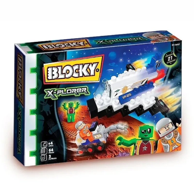 Blocky X-plorer Misión Marte - Set de Construcción 64pzs Bloques Para Armar Blocky X-Plorer Mision Marte 64 Pz Original