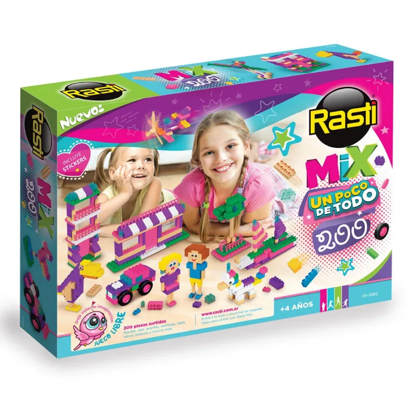 Bloqu Rasti Mix Nenas 200 Piezas