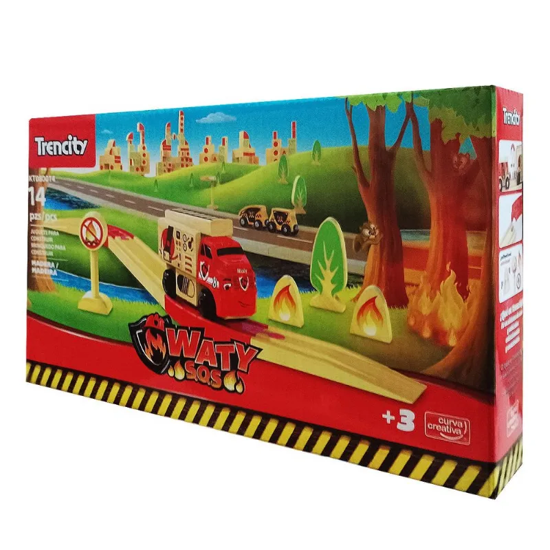 Playset Trencity Kit Waty S-O-S 14 Piezas Original Trencity