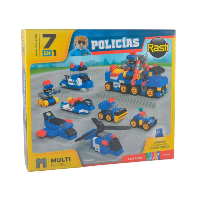 Juego Rasti policías 7 en 1