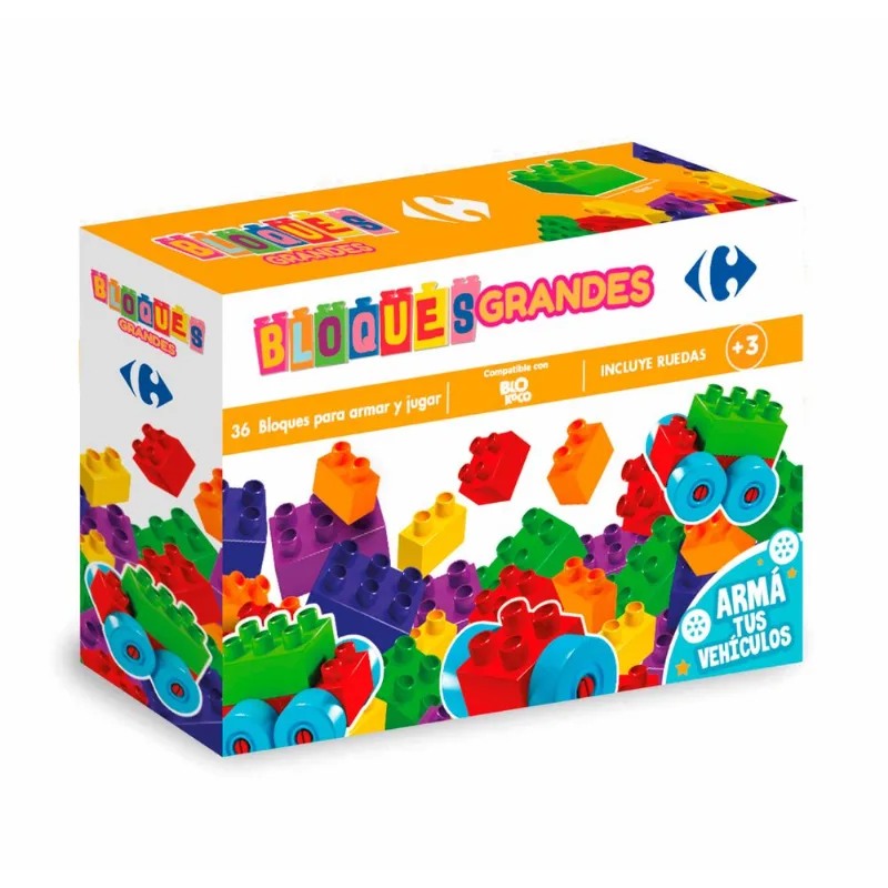 Pack de bloques Carrefour x 36 piezas