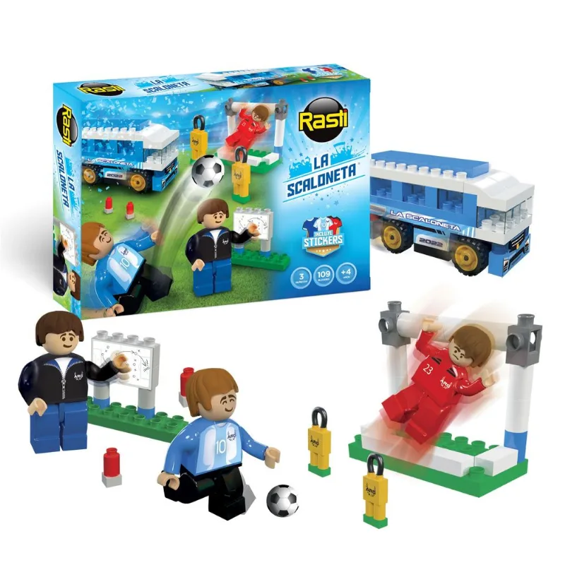 Juego de bloques la scaloneta x 109 uni con accesorios