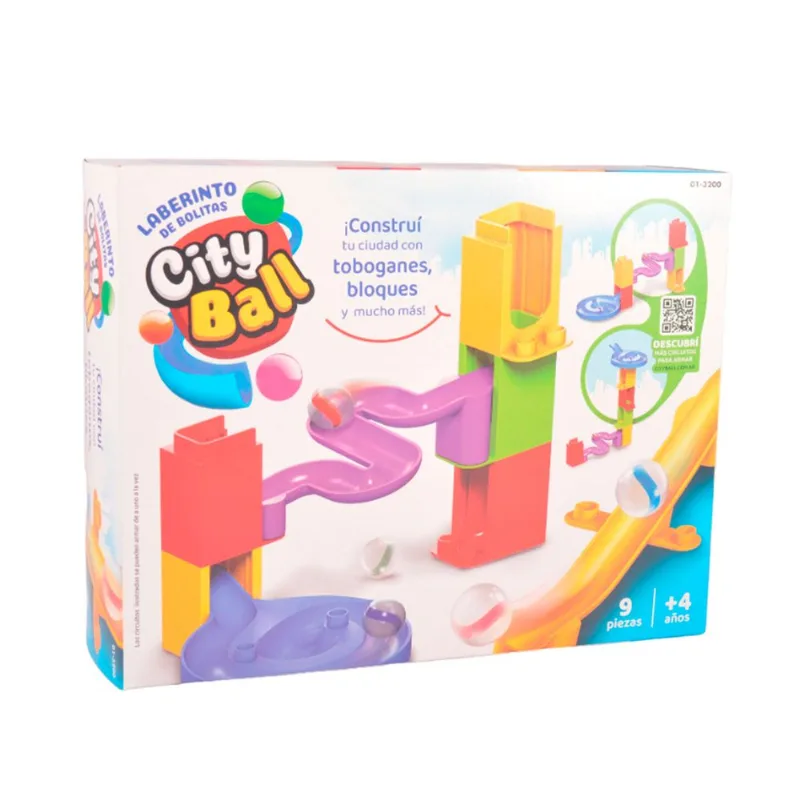 Juego de laberinto Cityball de 9 piezas