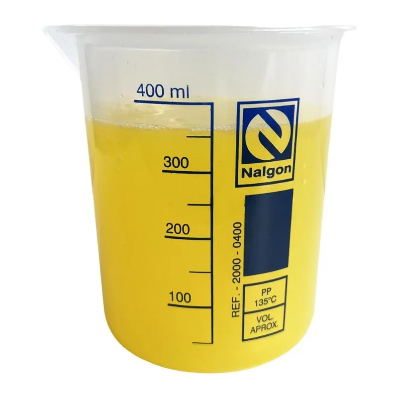 Béquer Becker Plástico 400ml Forma Baixa Autoclavável