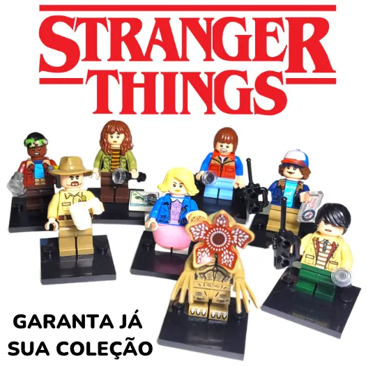 STRANGER THINGS 1ª Temporada Coleção 8 bonecos