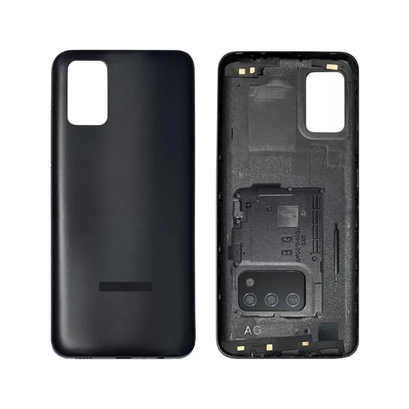 Tampa Traseira De Para Celular A03s A037 + Botão Preta
