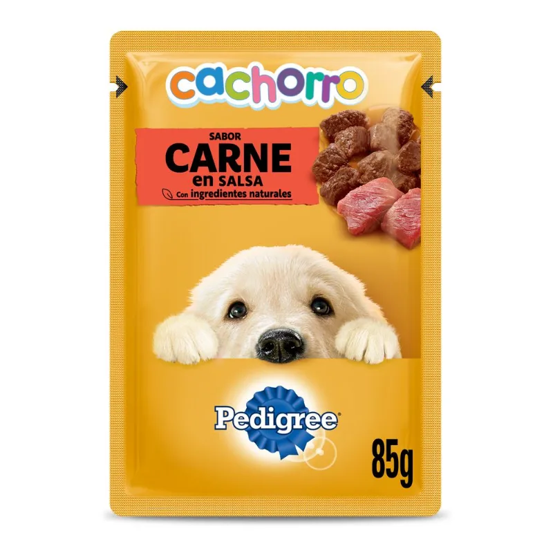 POUCH PEDIGREE CACHORRO CARNE EN SALSA X 85 GR