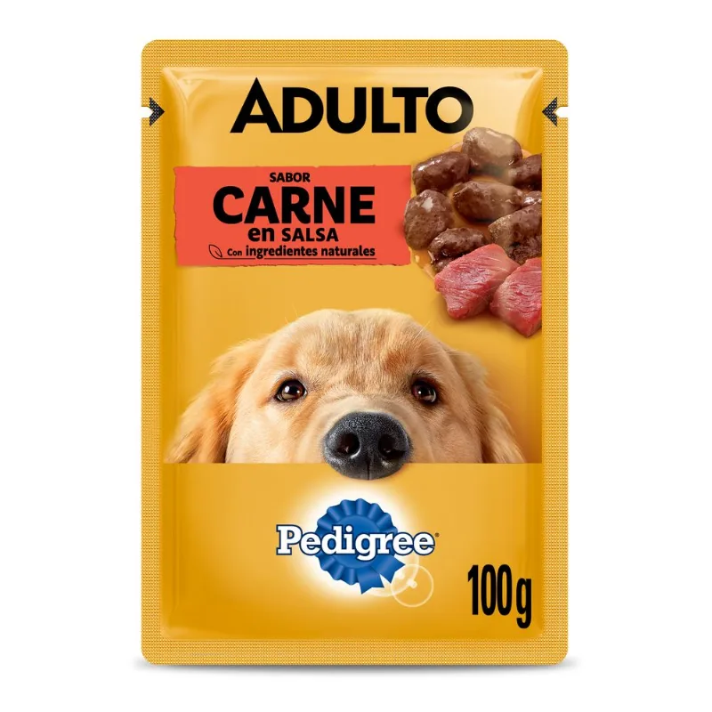 POUCH PEDIGREE ADULTO CARNE EN SALSA X 100 GRS