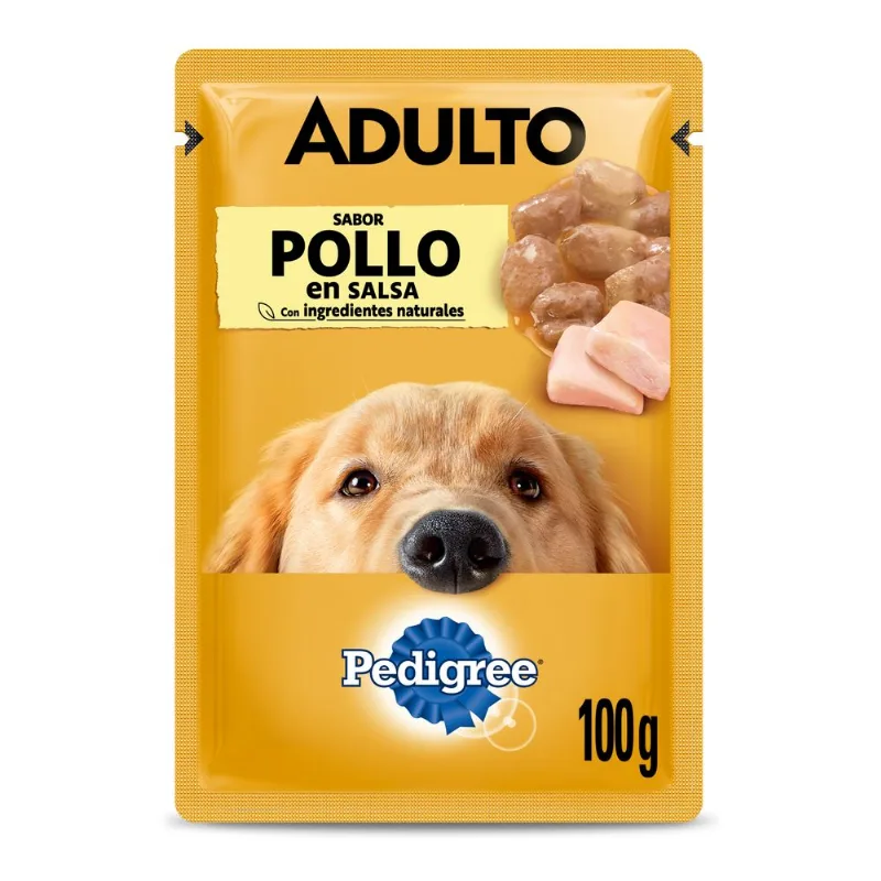 POUCH PEDIGREE ADULTO POLLO EN SALSA X 100GRS