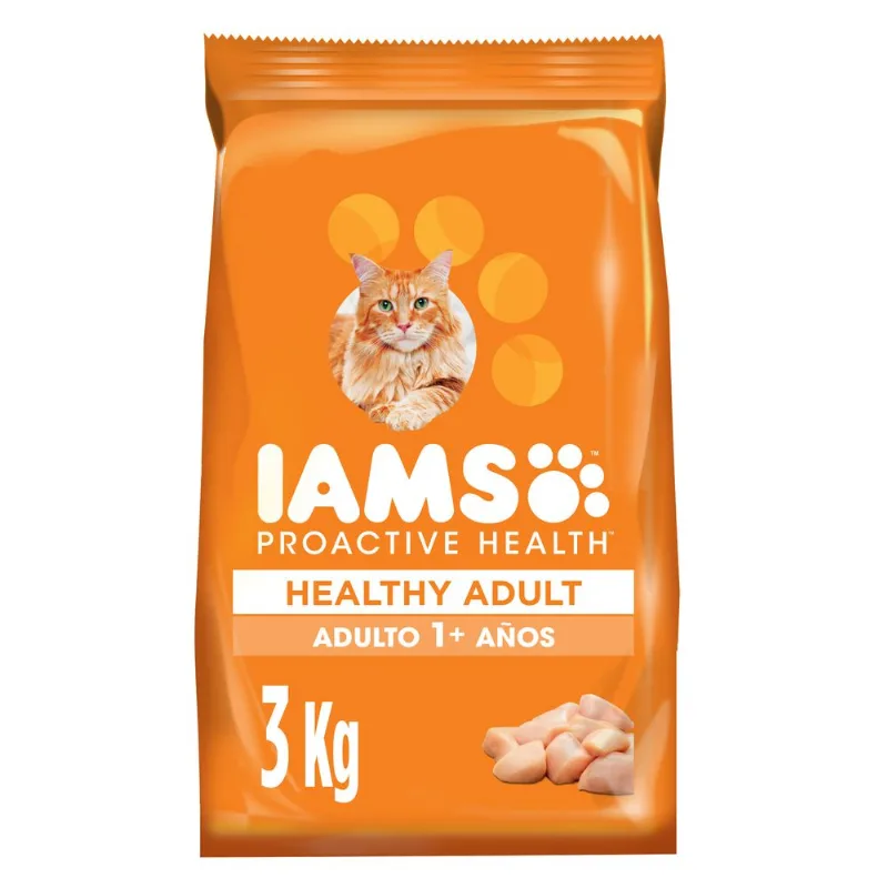 IAMS GATO ADULTO SABOR POLLO X 3 KG