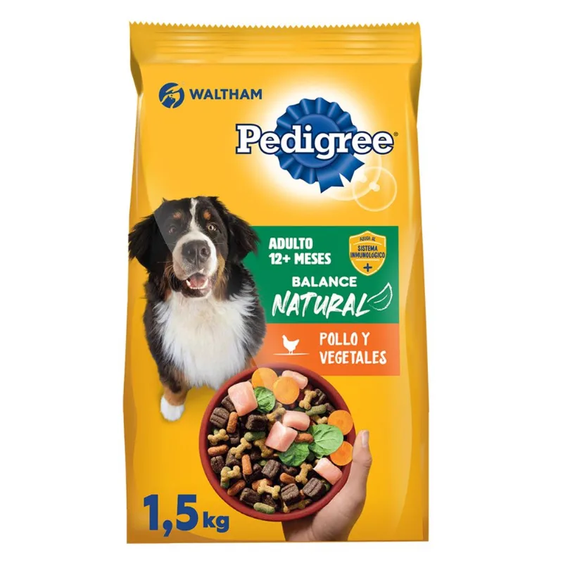 Alimento seco para perro Pedigree Balance Natural 1.5 kg. adultos