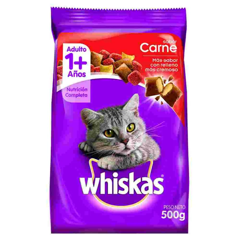 Alimento Para Gatos Whiskas Carne 500 Gr