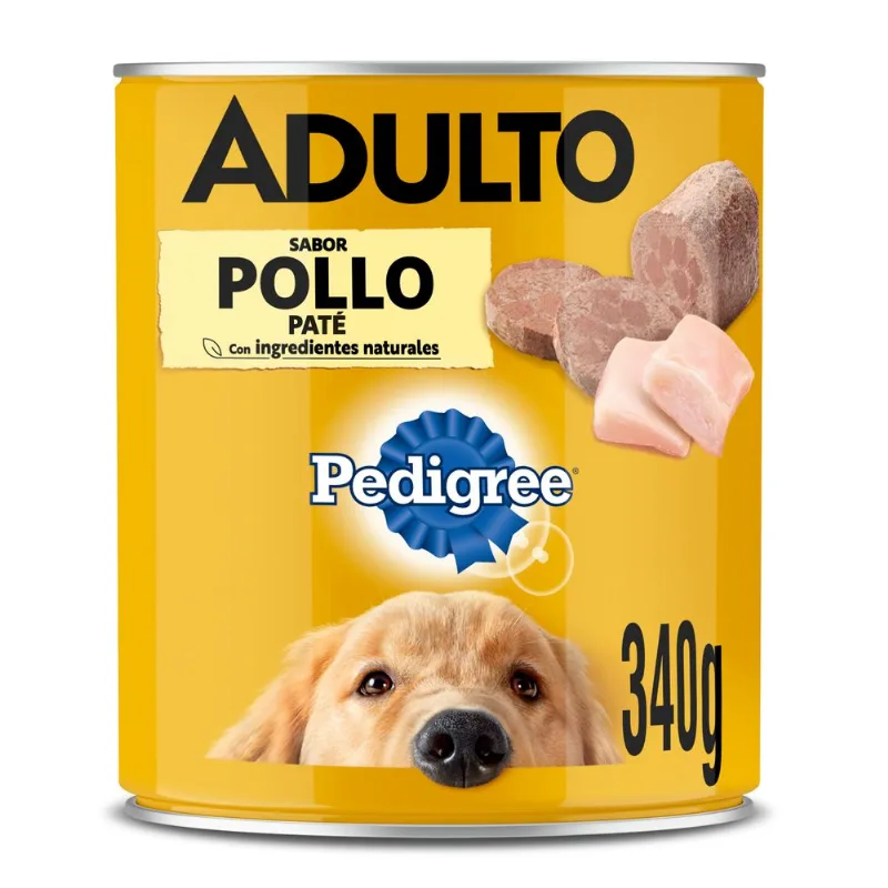 LATA PEDIGREE ADULTO POLLO X 340 GRS