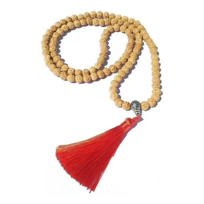 Japamala Semente Rudraksha Natural 108 Contas Tessél
