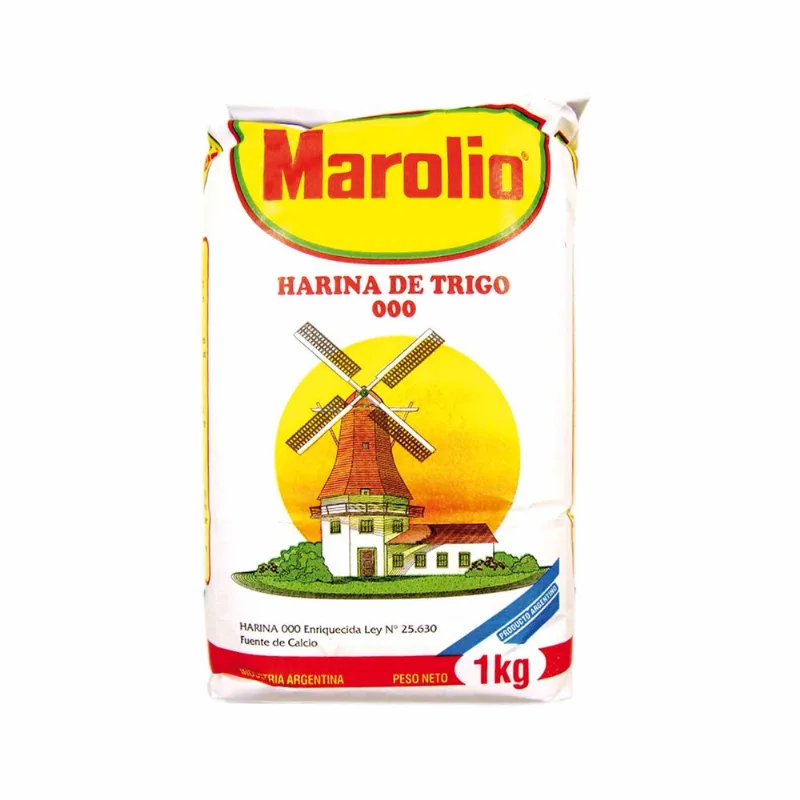 Harina de trigo 000 Marolio 1 kg.