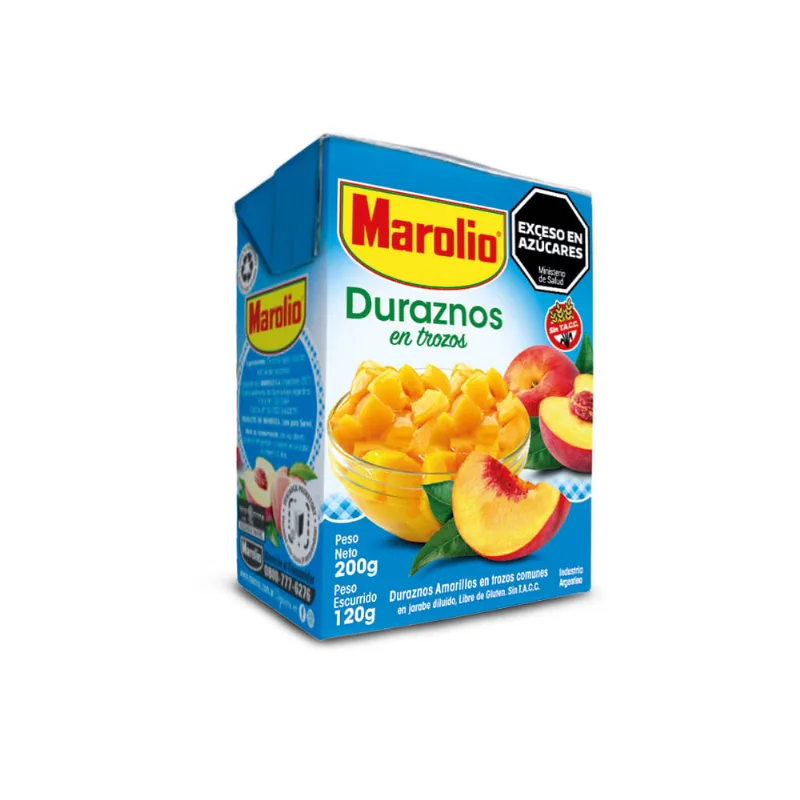 Duraznos Marolio En Trozos X200g