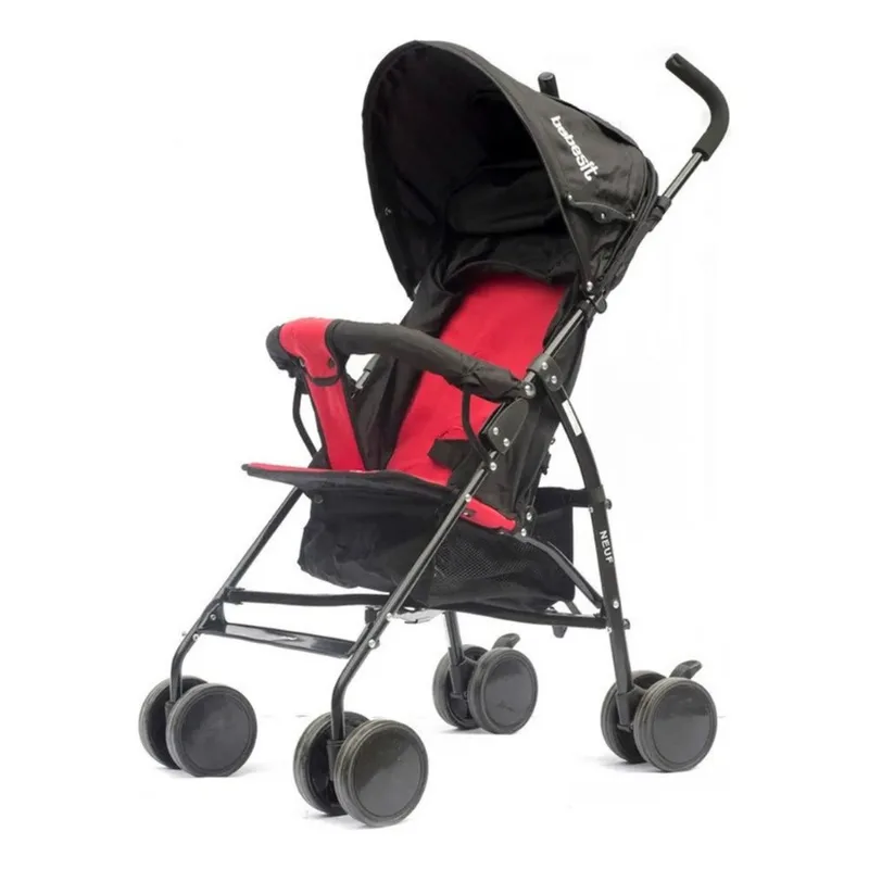Cochecito Paragüitas Bebesit Neuf 1058-D Negro Rojo