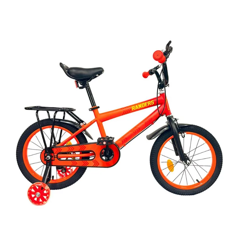 Bicicleta Infantil Randers 16p Acero Reforzado Rojo