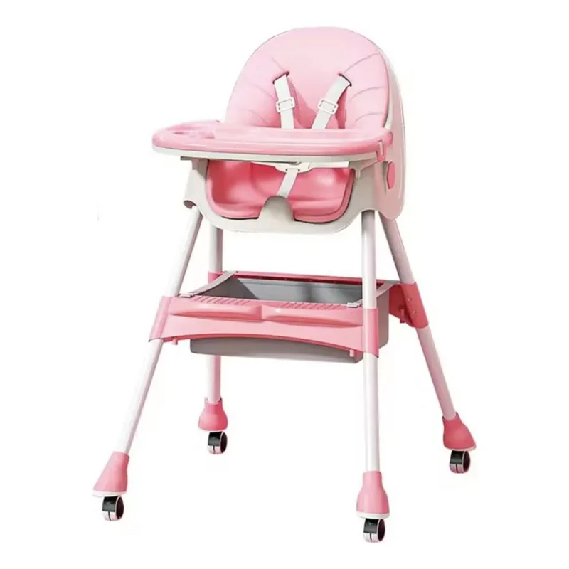 Silla De Comer Reclinable 3 En 1 Bebesit 6651-b Rosa