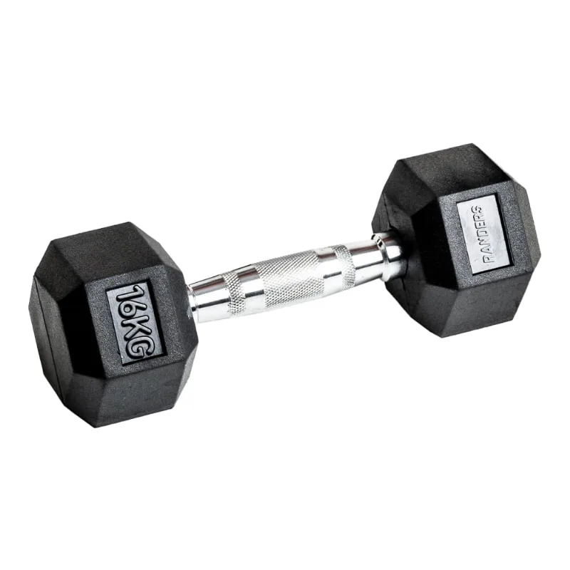 Mancuerna Hexagonal Engomada 16kg