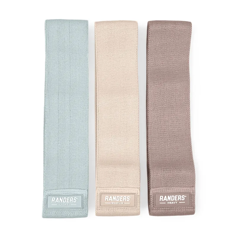 Kit de 3 Bandas Elásticas Resistencia Tela Randers Beige Set Calm Collection