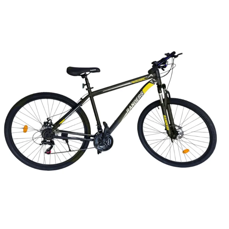 Bicicleta MTB Randers Thunder R29 21V Talle S Negro Amarillo Shimano