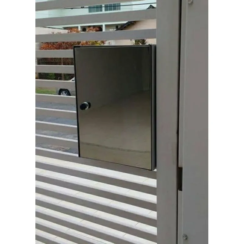 Caixa Correio Inox 40x30x20cm Para Parafusar Na Grade