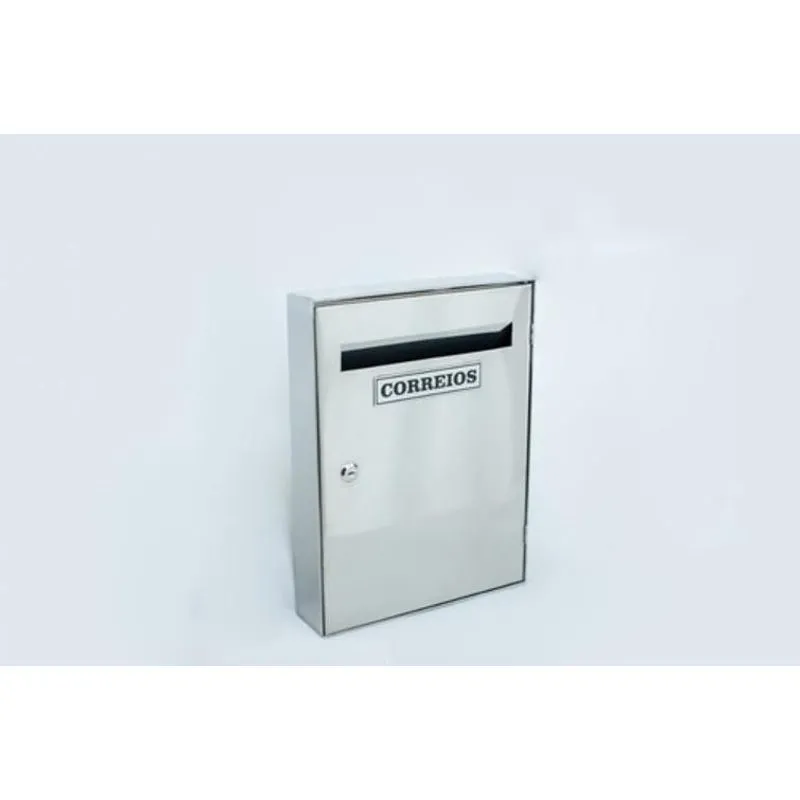 Caixa Correio Inox 430 P/entrada De Prédio S/ Chapéu 40x30x7