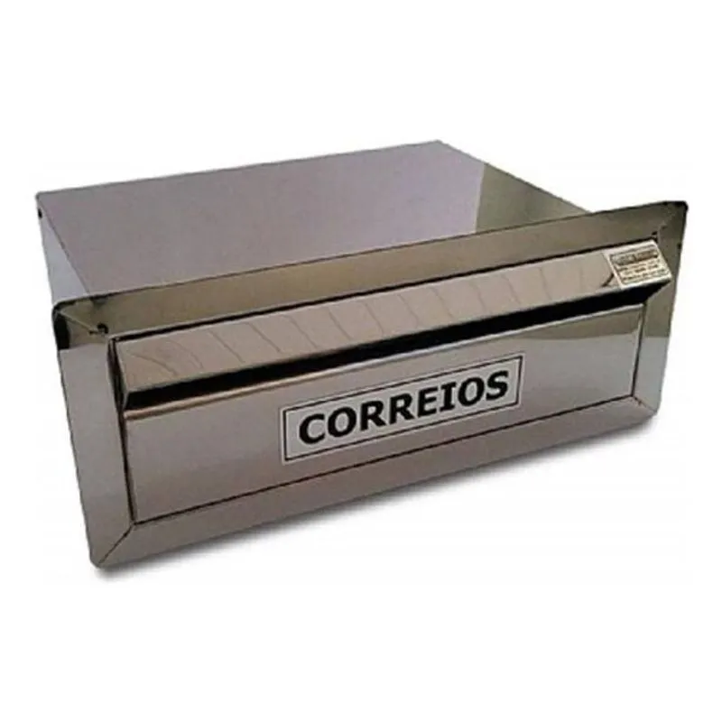 Caixa De Correio Aço Inox Para Embutir Muro
