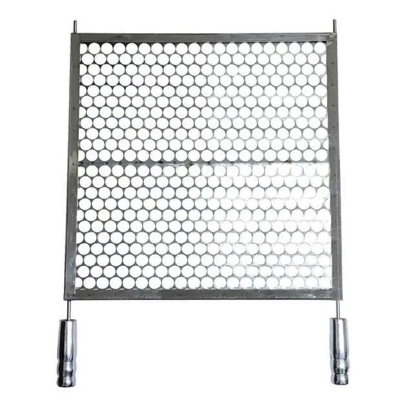 Grelha Moeda Em Inox Para Churrasco 70X50Cm