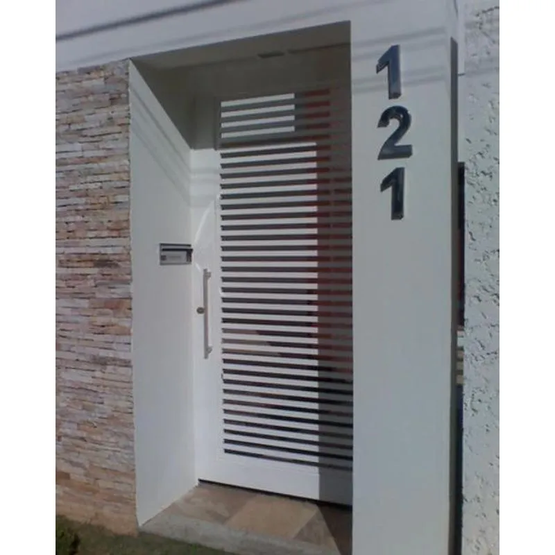 Kit 2 Números Residenciais Em Aço Inox 30cm 3d Caixa Alta