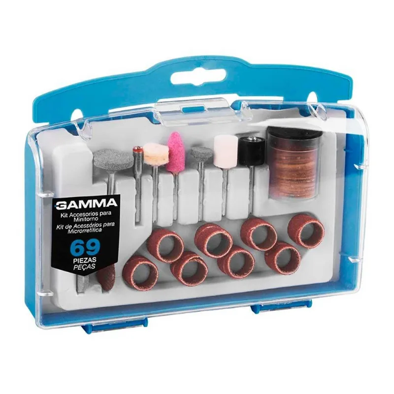 Kit De Acessórios Microrretífica 69 Peças - Gamma-g19504ac