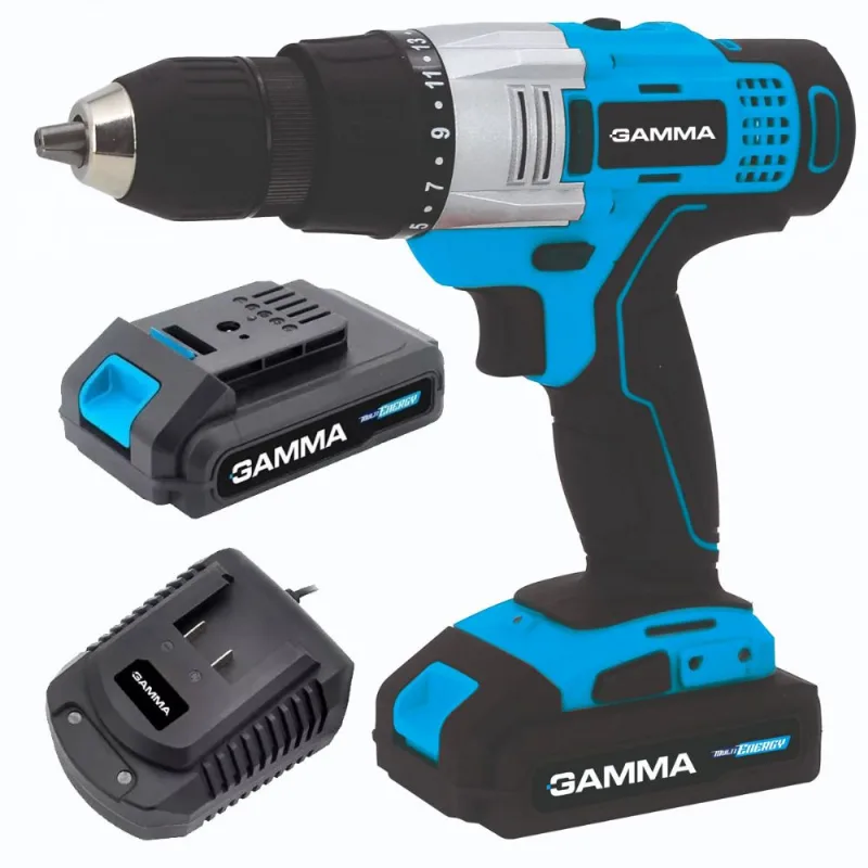 Gamma Atornillador a bateria 13mm 45Nm Torque 17 1650Rpm 1cargador bateria