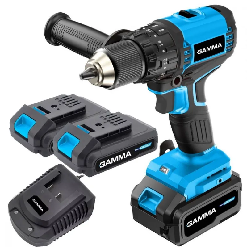 Gamma Atornillador a bateria 13mm 60Nm 1850Rpm Cargador Bateria BRUSHLESS