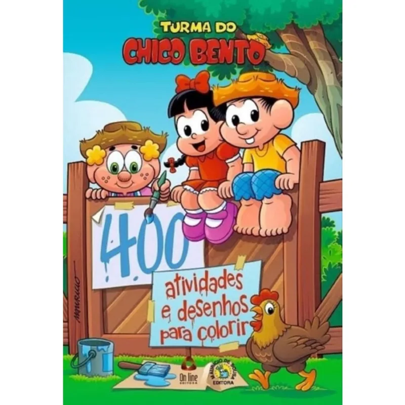 Turma do Chico Bento - Livro 400 atividades e desenhos para colorir + Marca Página