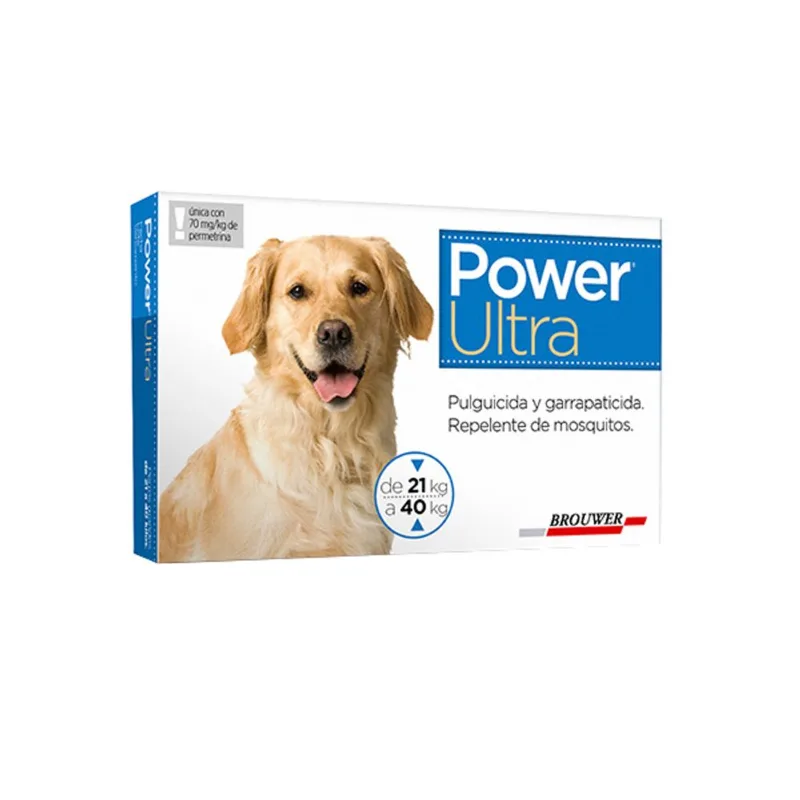 PIPETA POWER ULTRA PARA PERROS 21 A 40 KG
